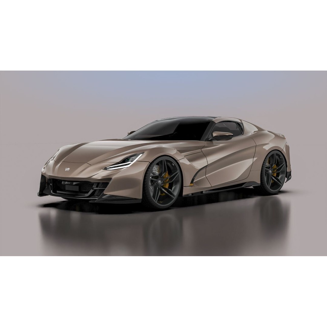 Arox Concept Car 3D Model – Detailed Sport Design for Blender - View 4