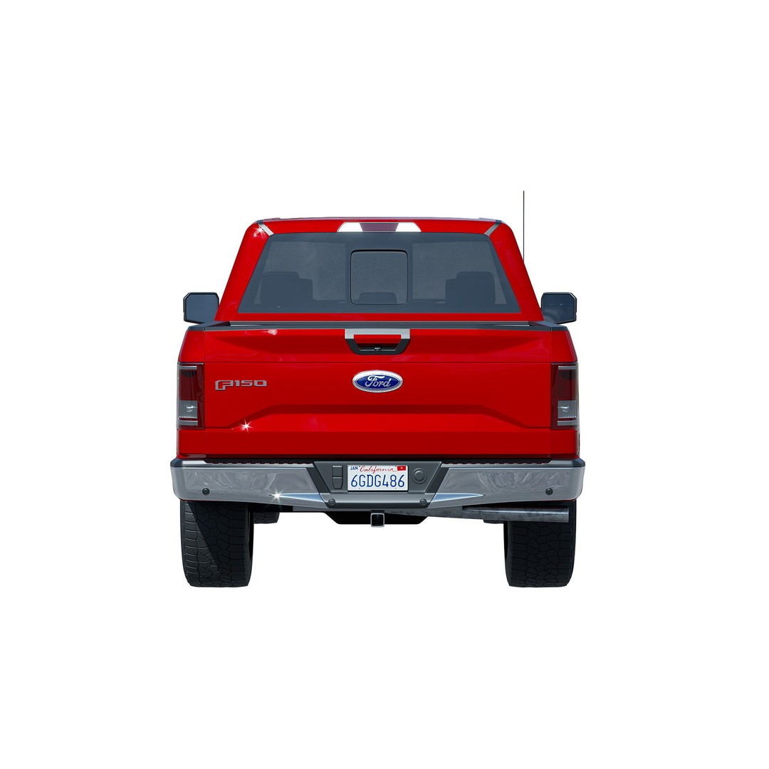 Ford F150 3D Model – High Poly Game Ready Truck, FBX, OBJ - View 6