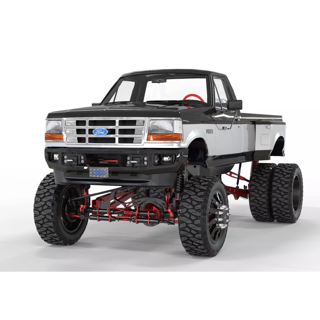 1995 F150 Lifted Truck 3D Model – PBR Textures, FBX, Blender - View 2