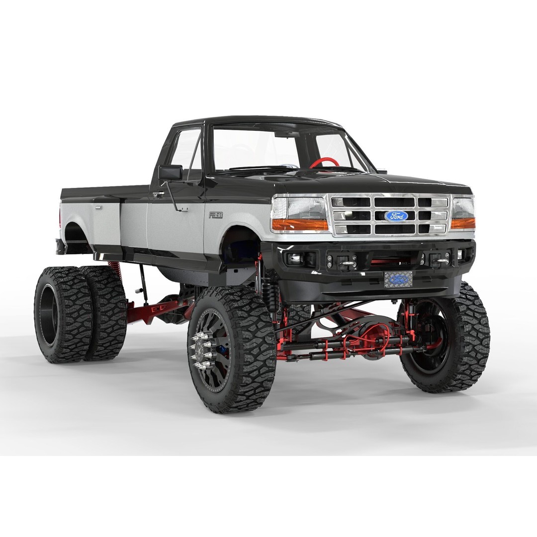 1995 F150 Lifted Truck 3D Model – PBR Textures, FBX, Blender - View 8
