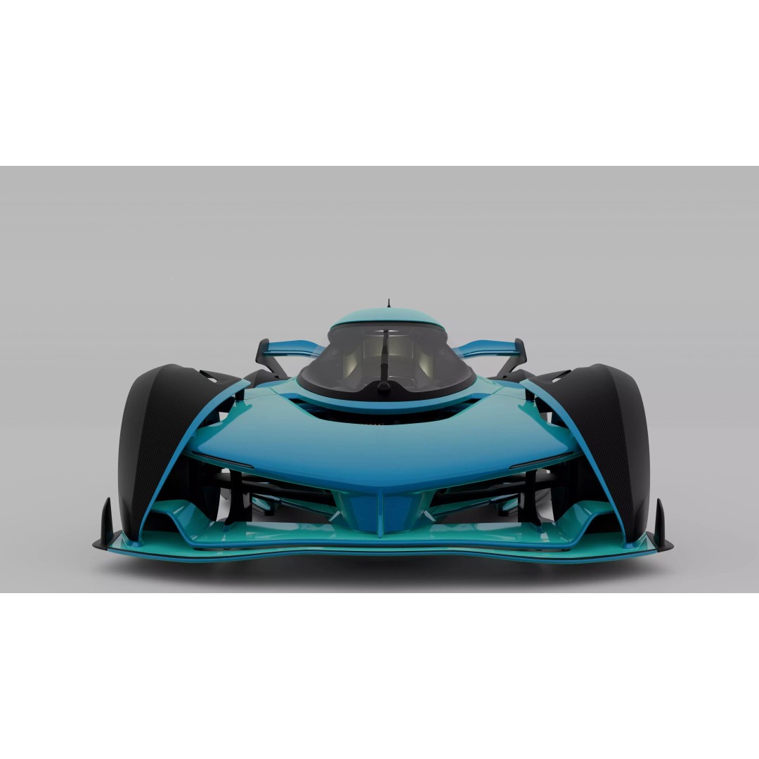 McLaren Solus GT 3D Model – High Poly Hypercar, Game Ready, FBX, OBJ - View 4