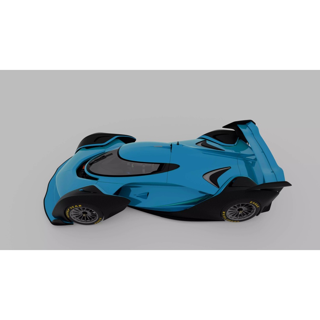 McLaren Solus GT 3D Model – High Poly Hypercar, Game Ready, FBX, OBJ - View 6