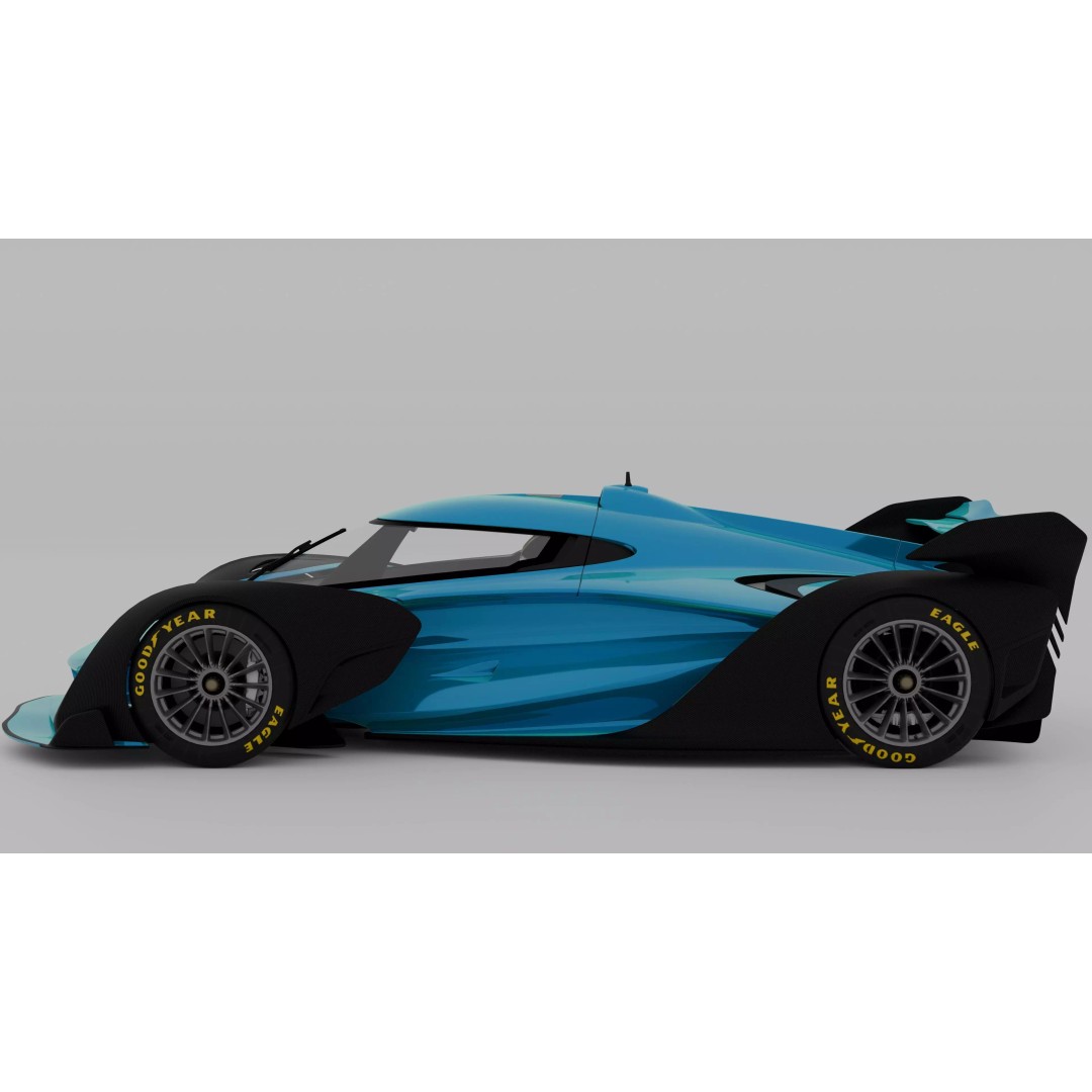 McLaren Solus GT 3D Model – High Poly Hypercar, Game Ready, FBX, OBJ - View 7