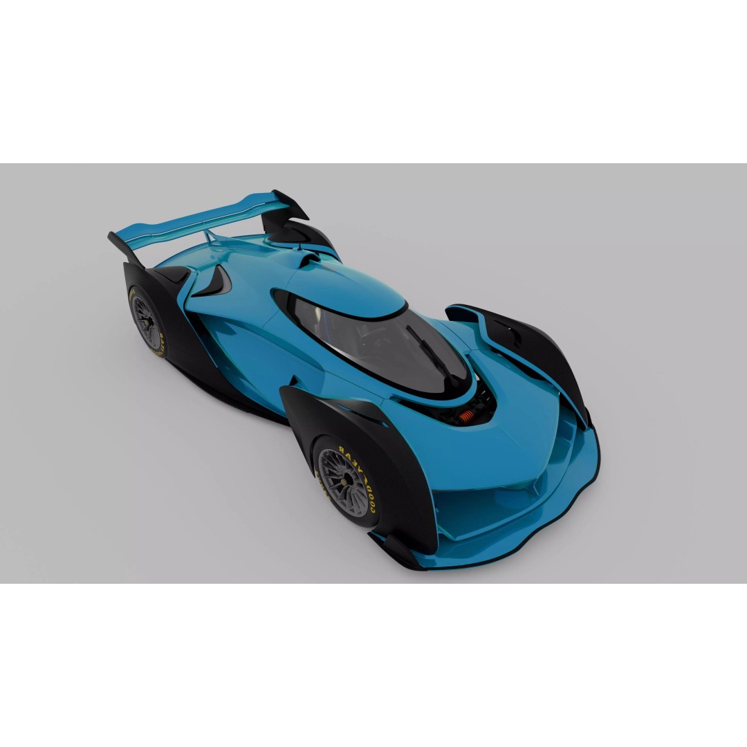 McLaren Solus GT 3D Model – High Poly Hypercar, Game Ready, FBX, OBJ - View 8