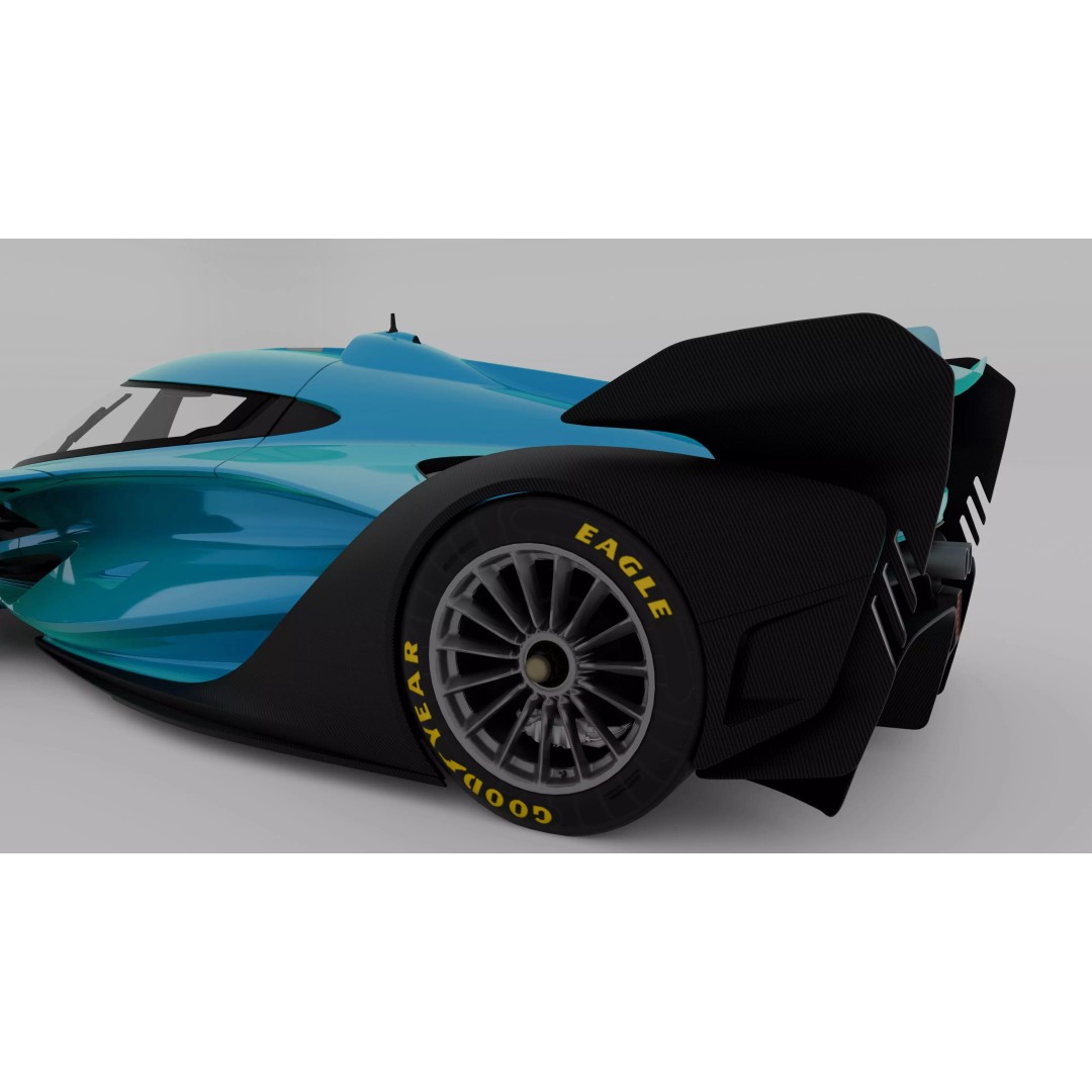 McLaren Solus GT 3D Model – High Poly Hypercar, Game Ready, FBX, OBJ - View 9
