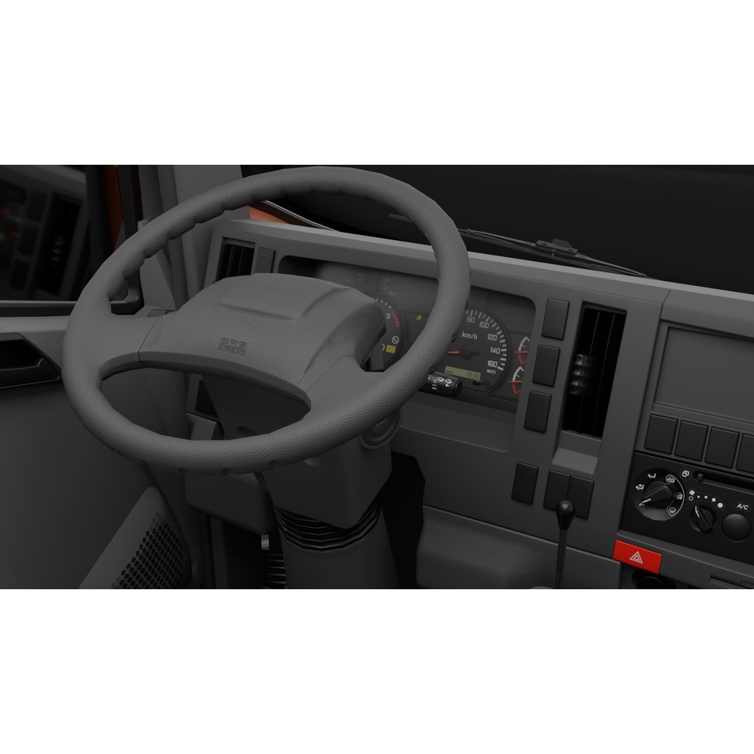 ISUZU NLR130 Gas Tank 3D Model – Detailed Low Poly Asset, FBX, OBJ - View 13