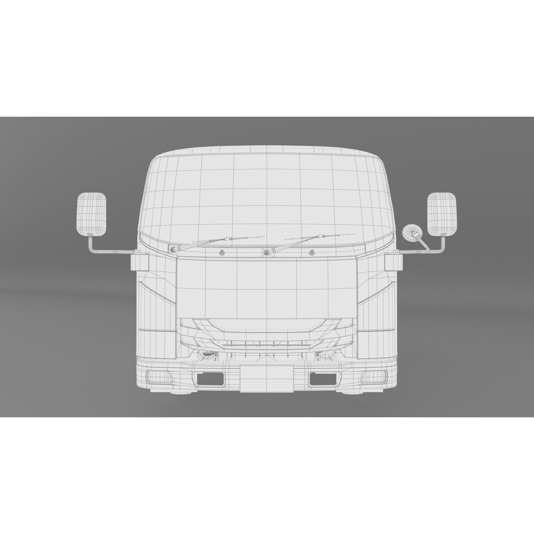 ISUZU NLR130 Gas Tank 3D Model – Detailed Low Poly Asset, FBX, OBJ - View 28