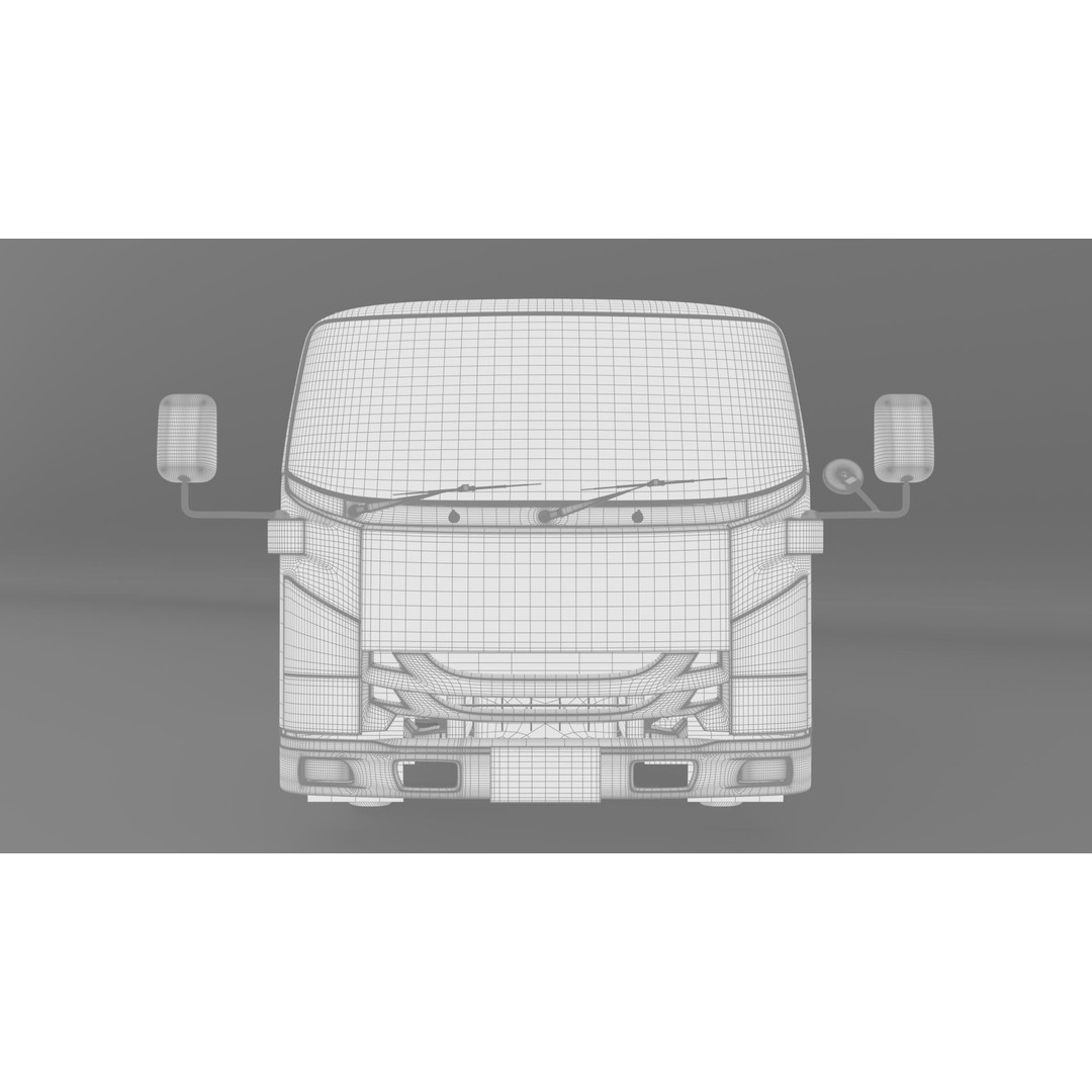 ISUZU NLR130 Gas Tank 3D Model – Detailed Low Poly Asset, FBX, OBJ - View 29
