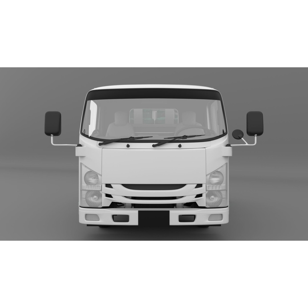 ISUZU NLR130 Gas Tank 3D Model – Detailed Low Poly Asset, FBX, OBJ - View 9