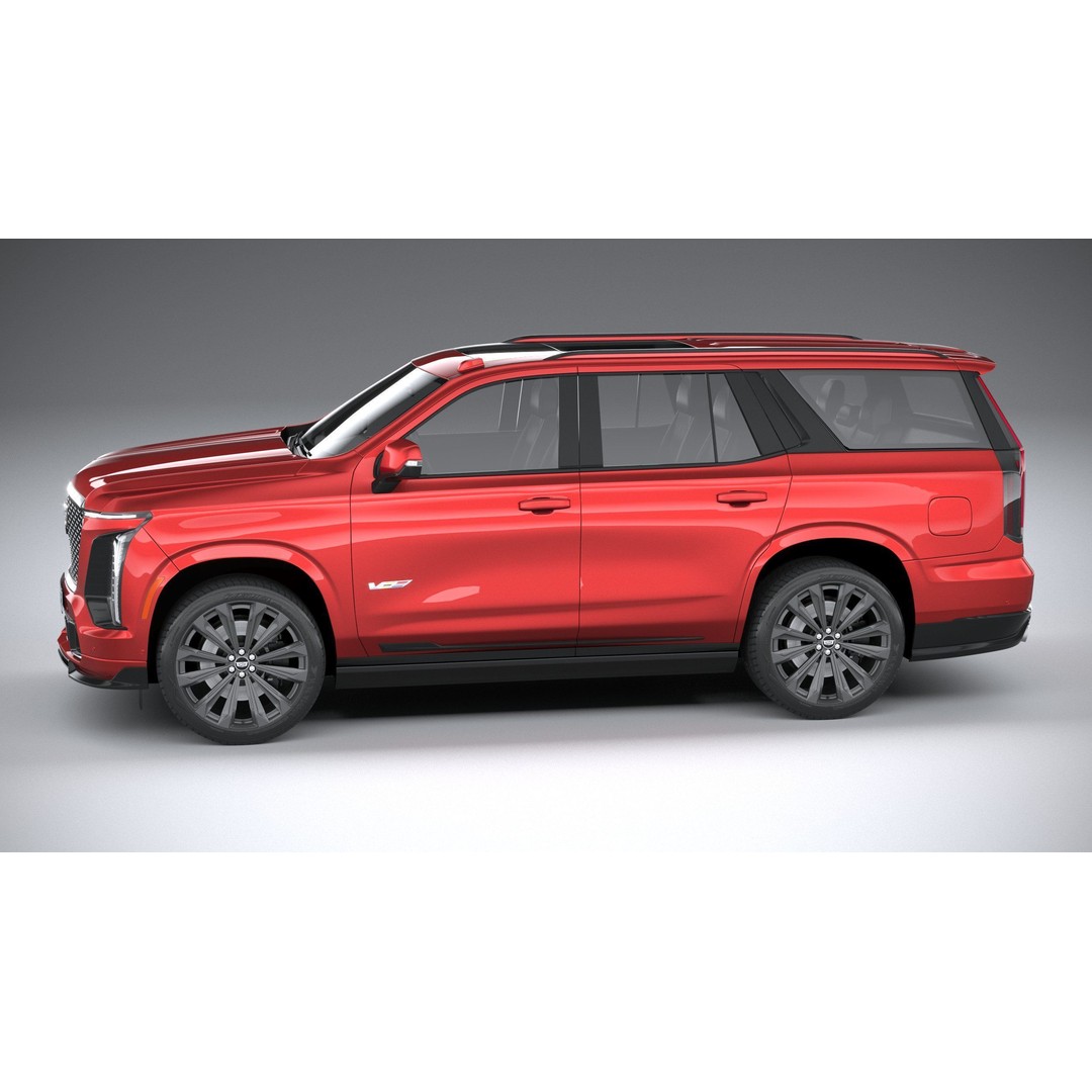 Cadillac Escalade V 3D Model – High Poly SUV, FBX, OBJ, Game Ready - View 10