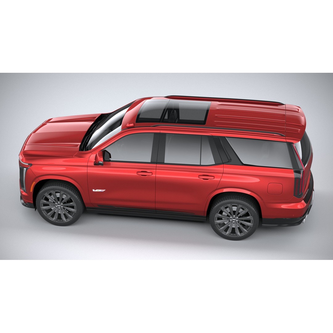 Cadillac Escalade V 3D Model – High Poly SUV, FBX, OBJ, Game Ready - View 11