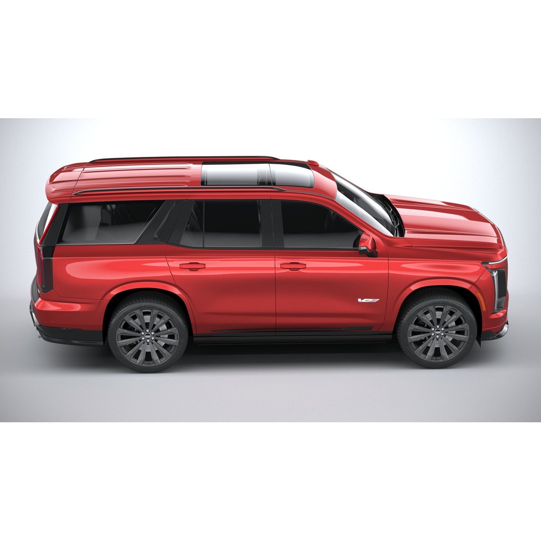 Cadillac Escalade V 3D Model – High Poly SUV, FBX, OBJ, Game Ready - View 13