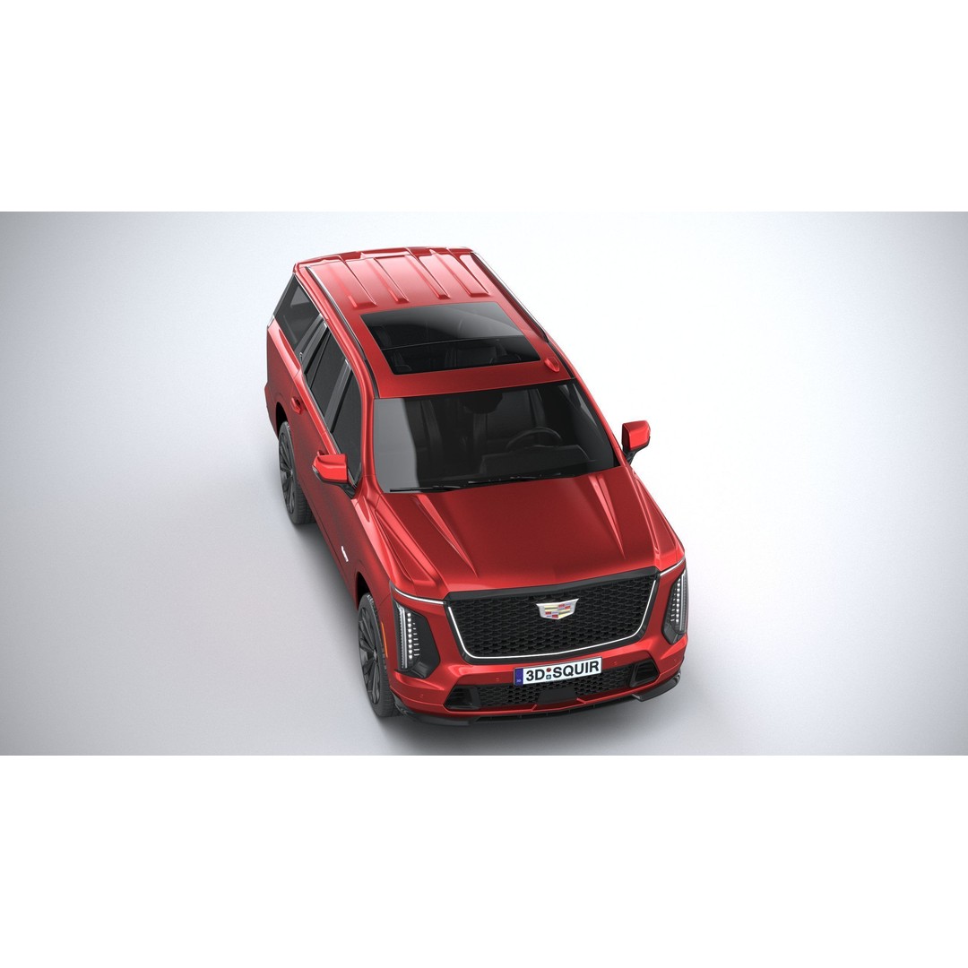 Cadillac Escalade V 3D Model – High Poly SUV, FBX, OBJ, Game Ready - View 14