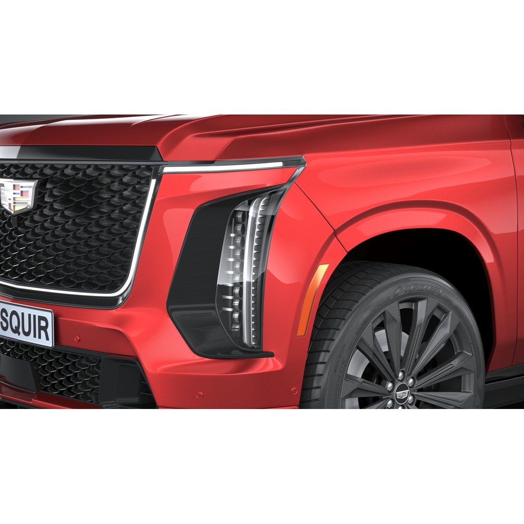 Cadillac Escalade V 3D Model – High Poly SUV, FBX, OBJ, Game Ready - View 16
