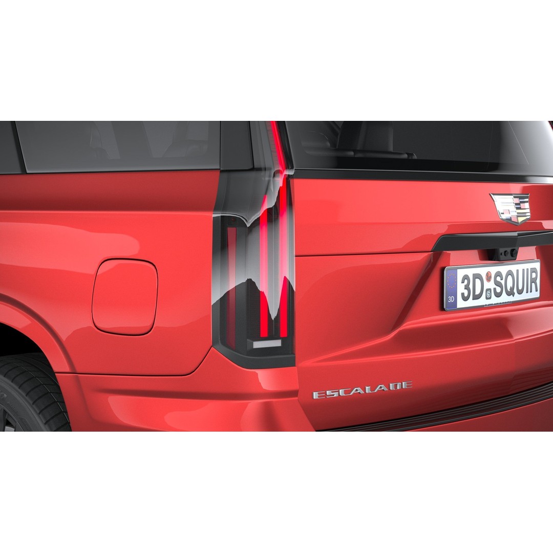 Cadillac Escalade V 3D Model – High Poly SUV, FBX, OBJ, Game Ready - View 17