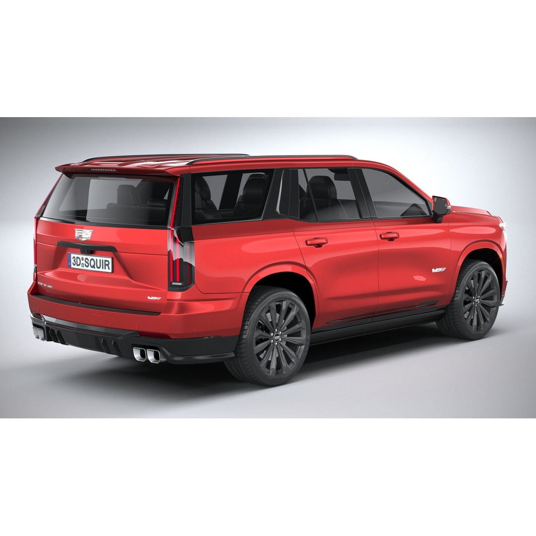 Cadillac Escalade V 3D Model – High Poly SUV, FBX, OBJ, Game Ready - View 19