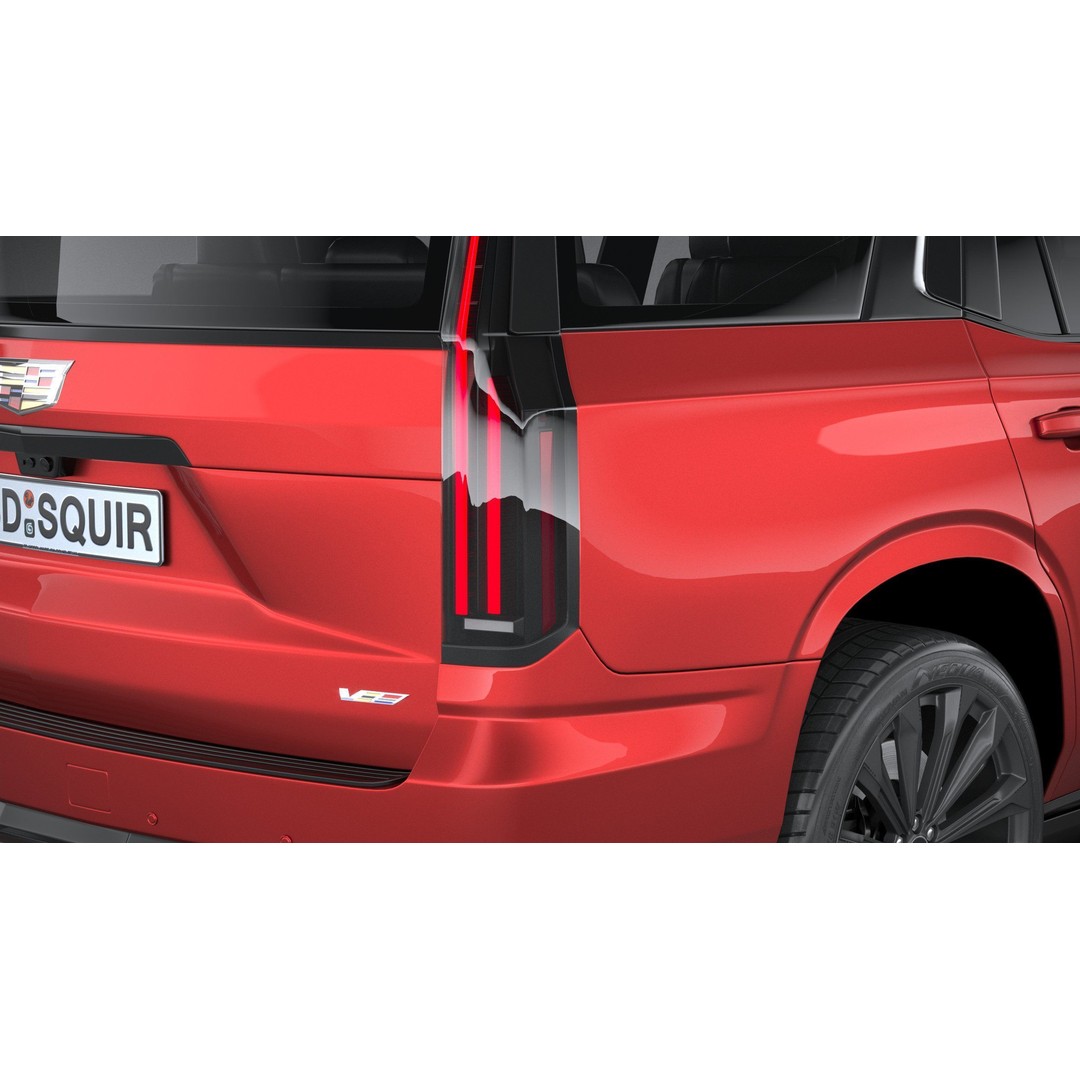 Cadillac Escalade V 3D Model – High Poly SUV, FBX, OBJ, Game Ready - View 20
