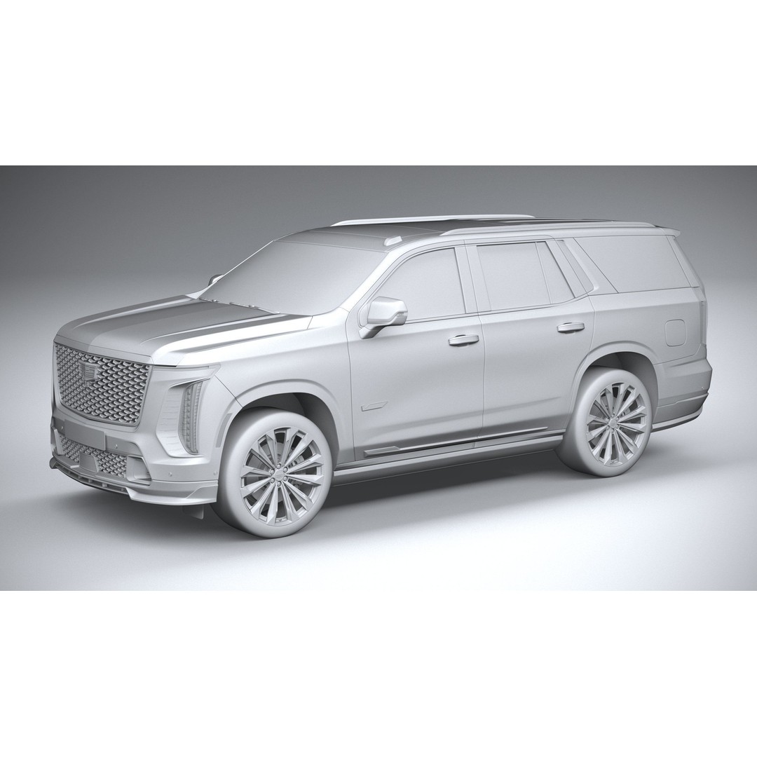 Cadillac Escalade V 3D Model – High Poly SUV, FBX, OBJ, Game Ready - View 21