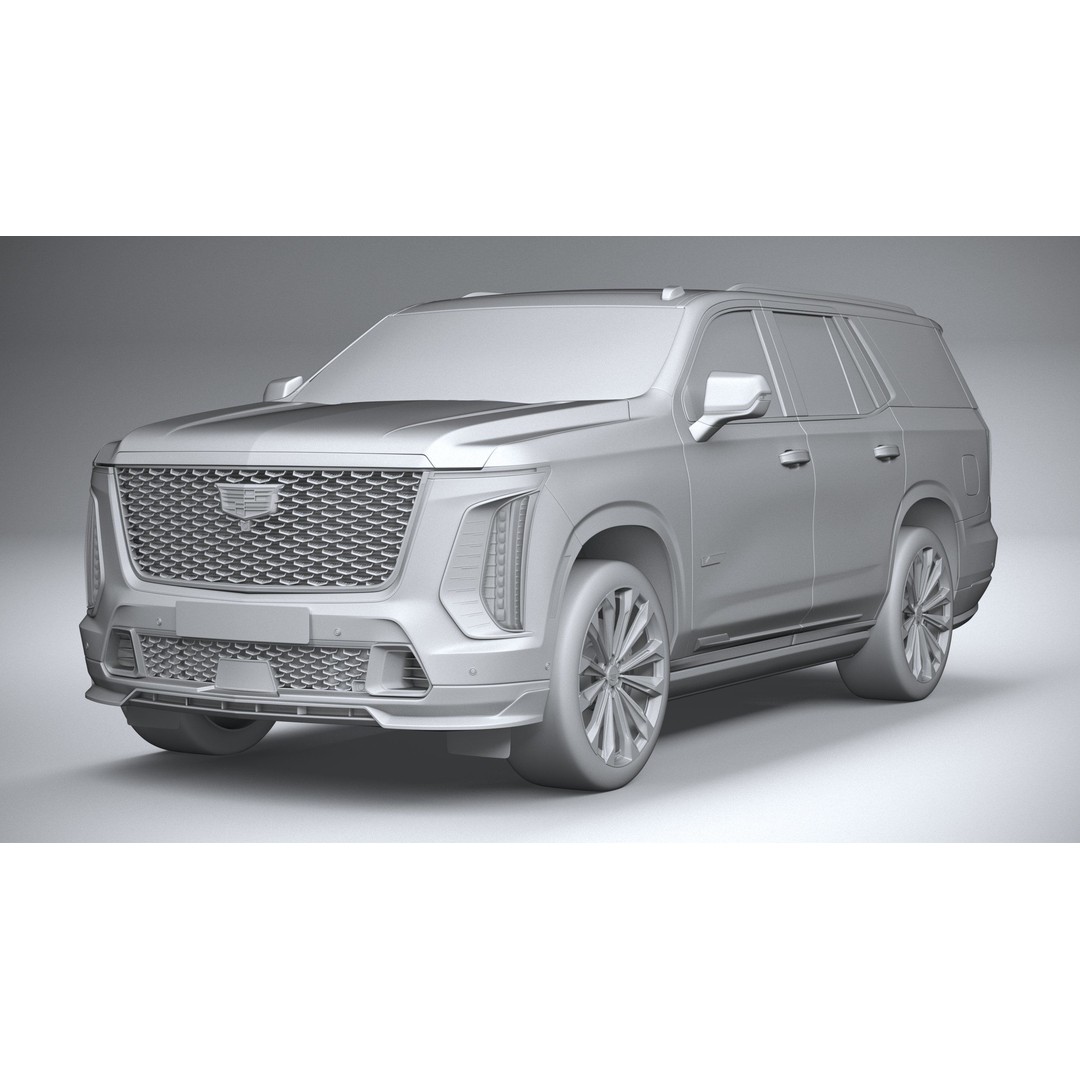 Cadillac Escalade V 3D Model – High Poly SUV, FBX, OBJ, Game Ready - View 22