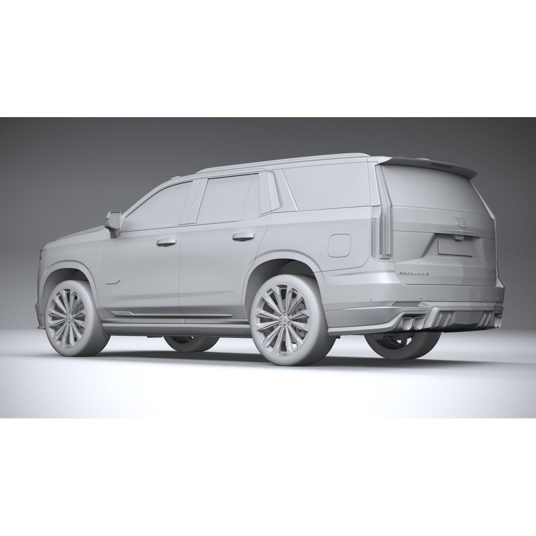 Cadillac Escalade V 3D Model – High Poly SUV, FBX, OBJ, Game Ready - View 23