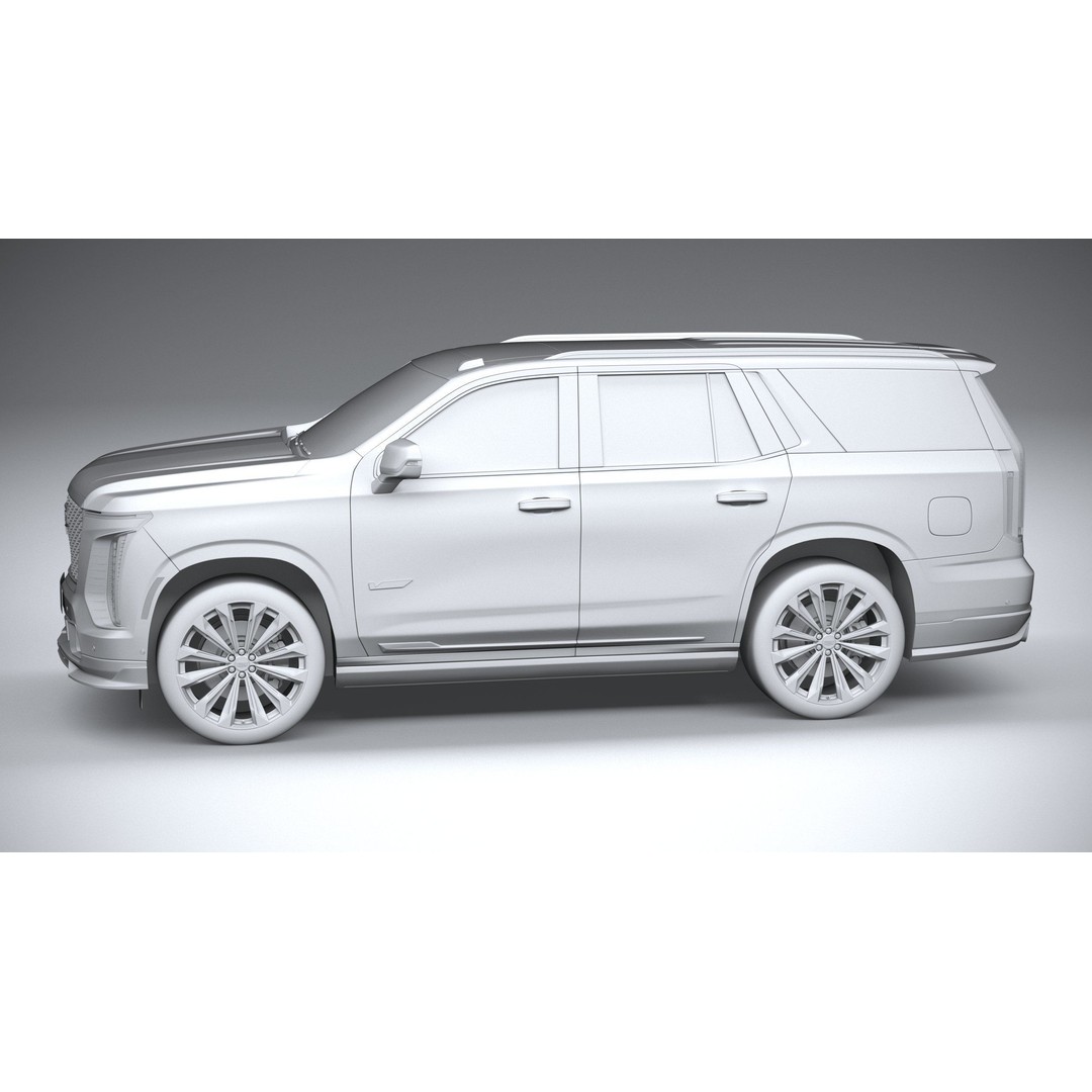 Cadillac Escalade V 3D Model – High Poly SUV, FBX, OBJ, Game Ready - View 24