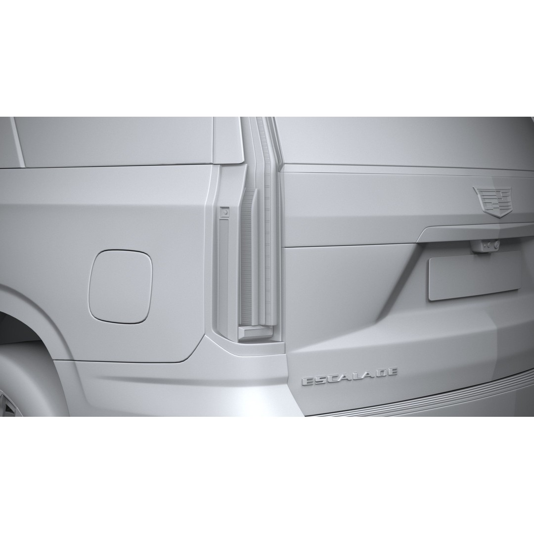 Cadillac Escalade V 3D Model – High Poly SUV, FBX, OBJ, Game Ready - View 26
