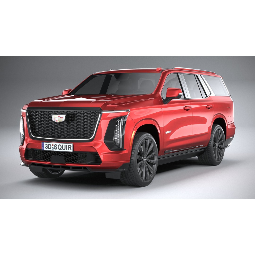 Cadillac Escalade V 3D Model – High Poly SUV, FBX, OBJ, Game Ready - View 4