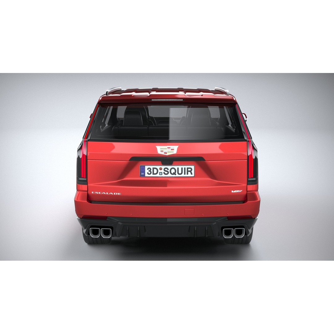 Cadillac Escalade V 3D Model – High Poly SUV, FBX, OBJ, Game Ready - View 6