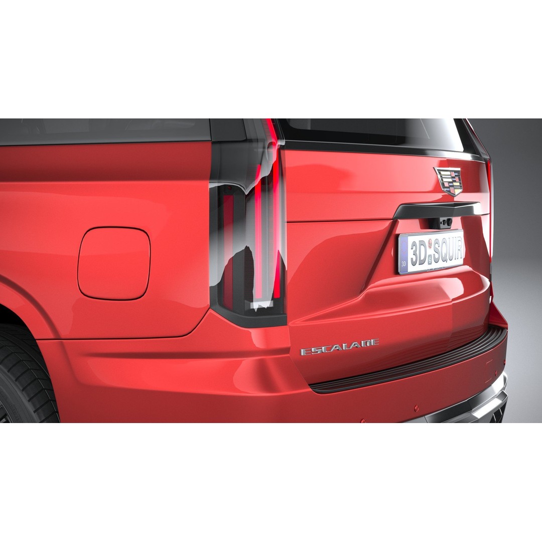 Cadillac Escalade V 3D Model – High Poly SUV, FBX, OBJ, Game Ready - View 8
