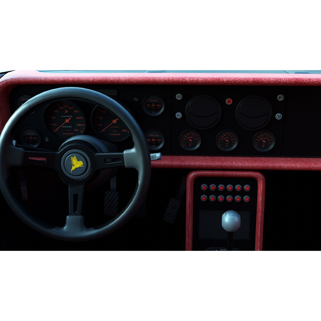 Lancia Stradale Kimera EVO37 3D Model – High Poly Racing Car, FBX, Blender - View 10