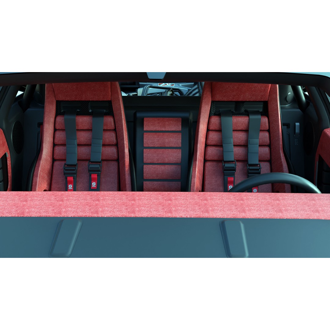 Lancia Stradale Kimera EVO37 3D Model – High Poly Racing Car, FBX, Blender - View 11