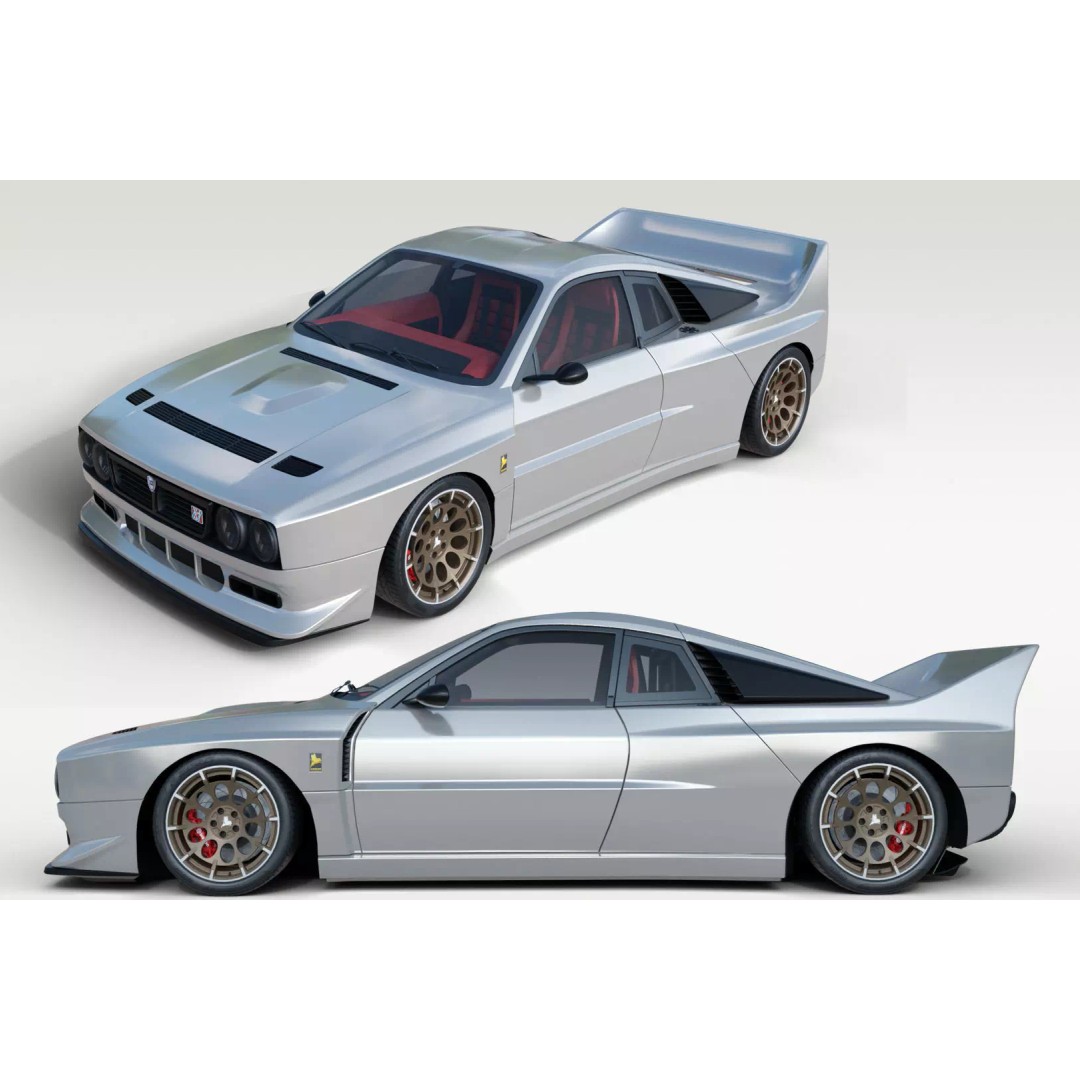 Lancia Stradale Kimera EVO37 3D Model – High Poly Racing Car, FBX, Blender - View 2