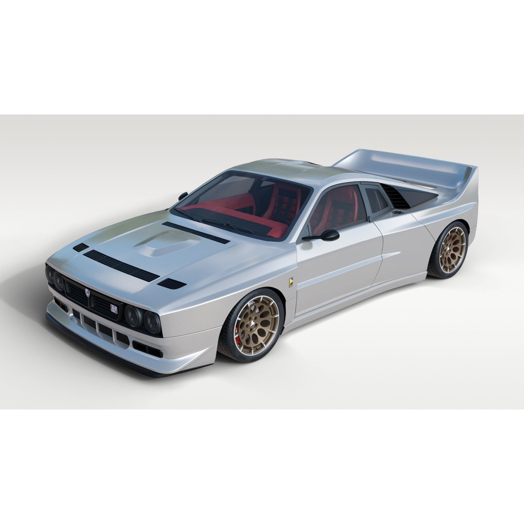 Lancia Stradale Kimera EVO37 3D Model – High Poly Racing Car, FBX, Blender - View 3