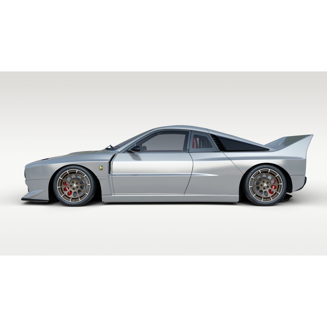 Lancia Stradale Kimera EVO37 3D Model – High Poly Racing Car, FBX, Blender - View 4