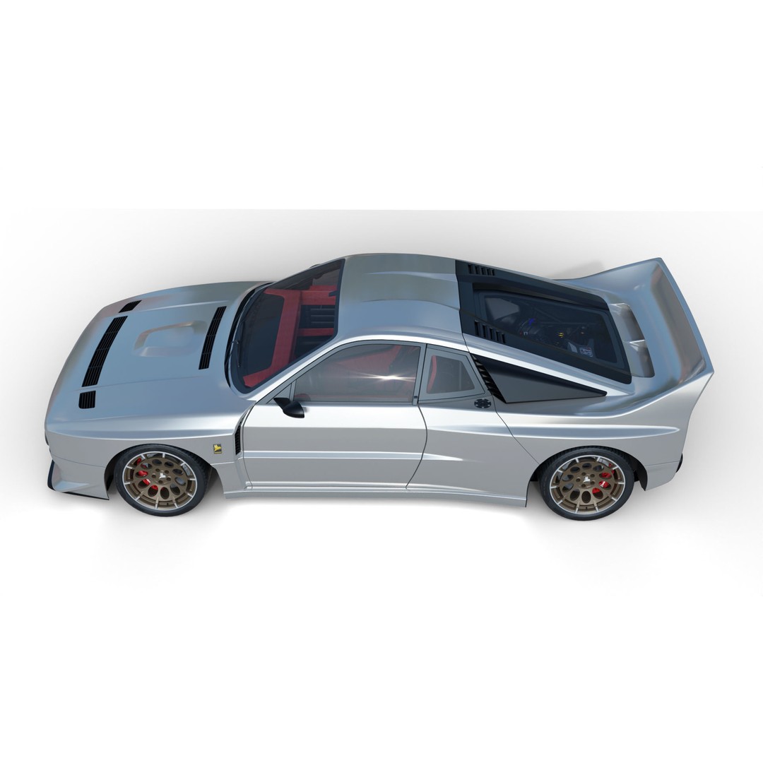 Lancia Stradale Kimera EVO37 3D Model – High Poly Racing Car, FBX, Blender - View 5
