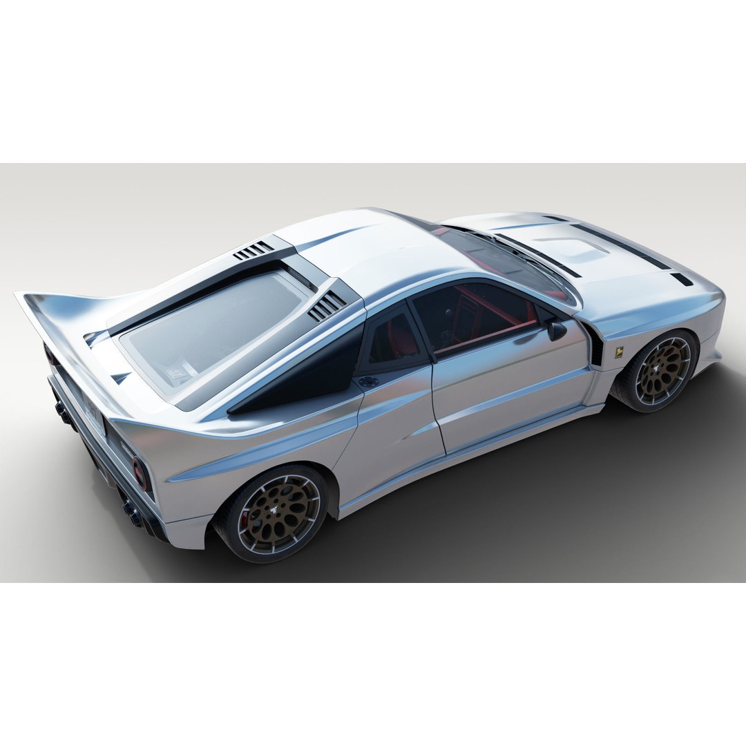 Lancia Stradale Kimera EVO37 3D Model – High Poly Racing Car, FBX, Blender - View 7