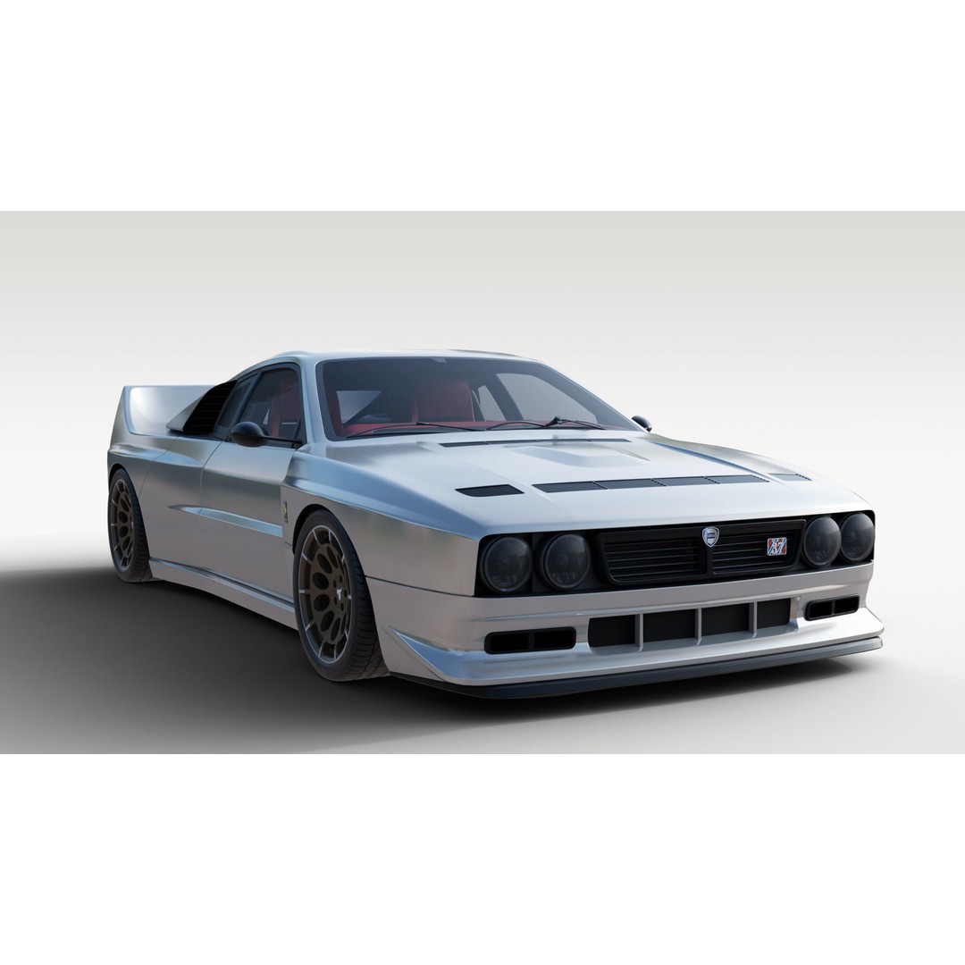 Lancia Stradale Kimera EVO37 3D Model – High Poly Racing Car, FBX, Blender - View 8