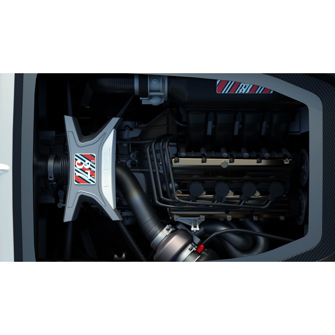 Lancia Stradale Kimera EVO37 3D Model – High Poly Racing Car, FBX, Blender - View 9