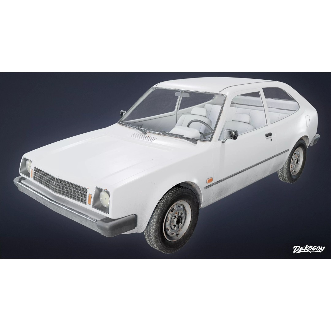 Car 3D Model – Low Poly Game Asset, PBR Textures, FBX - View 2