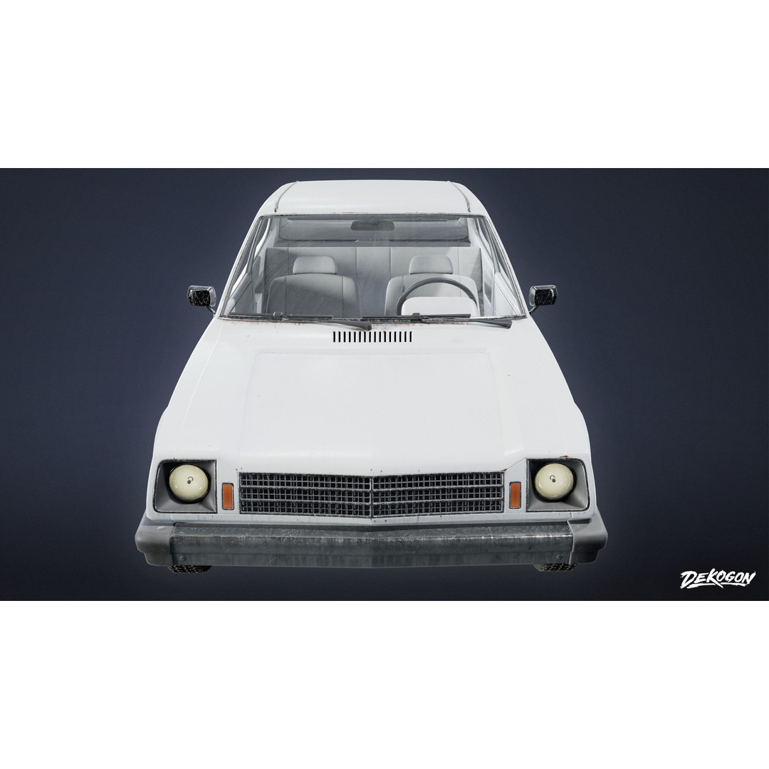 Car 3D Model – Low Poly Game Asset, PBR Textures, FBX - View 3