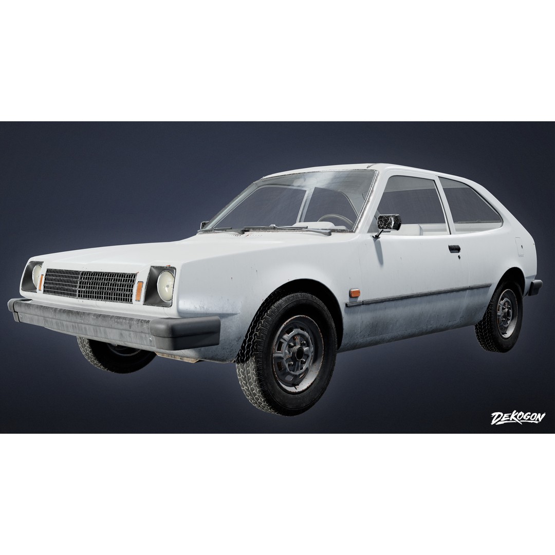 Car 3D Model – Low Poly Game Asset, PBR Textures, FBX - View 6
