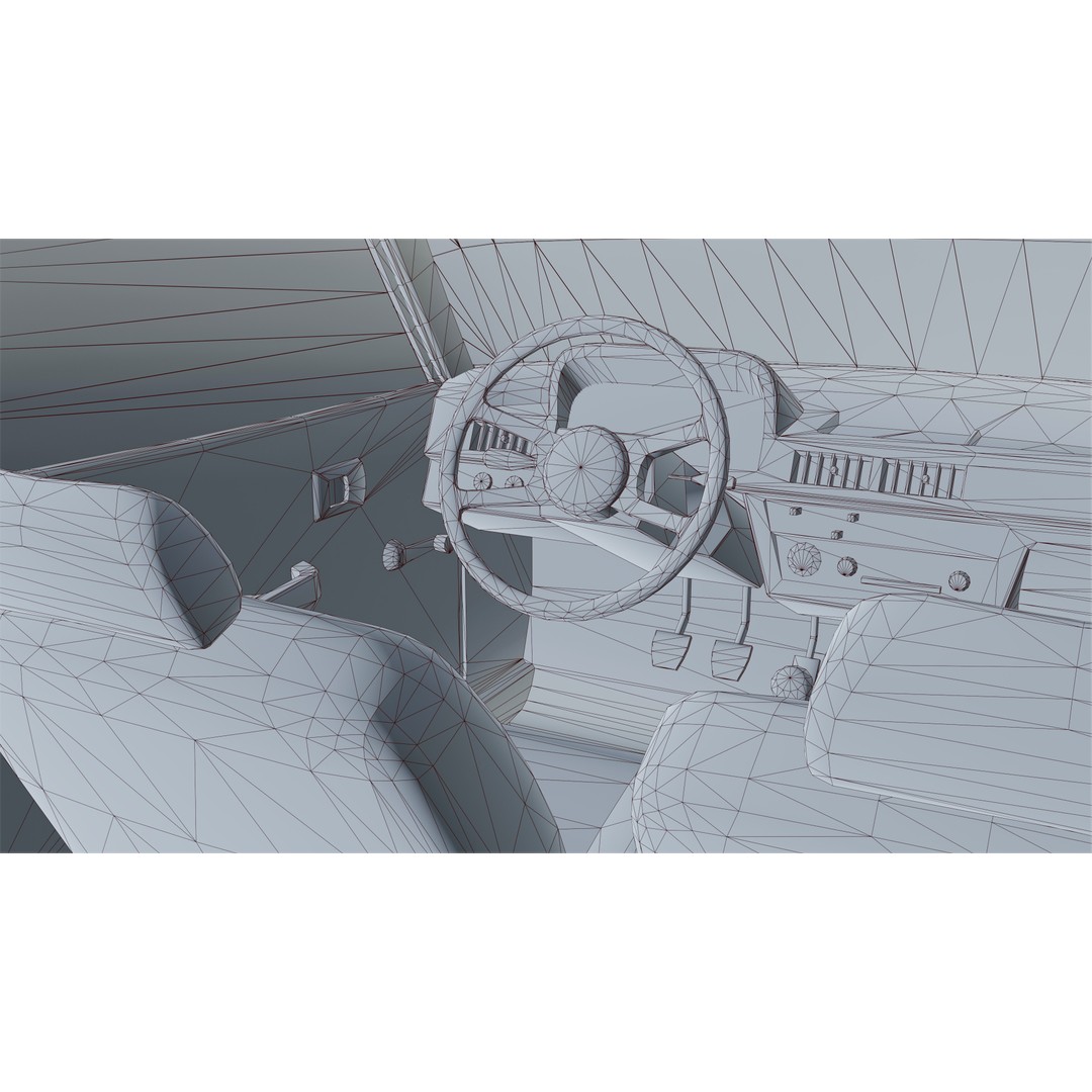 Car 3D Model – Low Poly Game Asset, PBR Textures, FBX - View 8