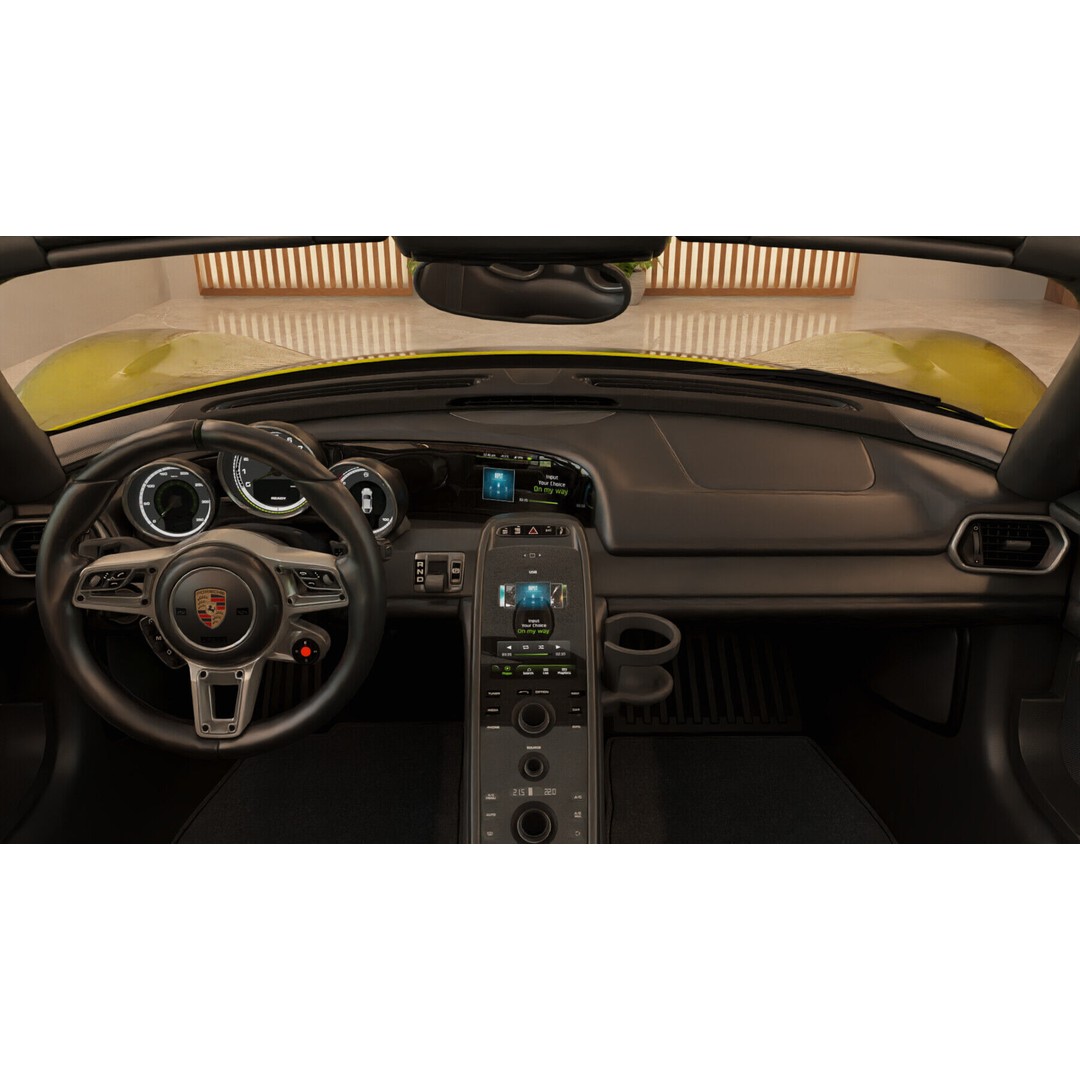 Porsche 918 Spyder 3D Model – Highly Detailed Low-Poly Game Asset, Blender - View 10