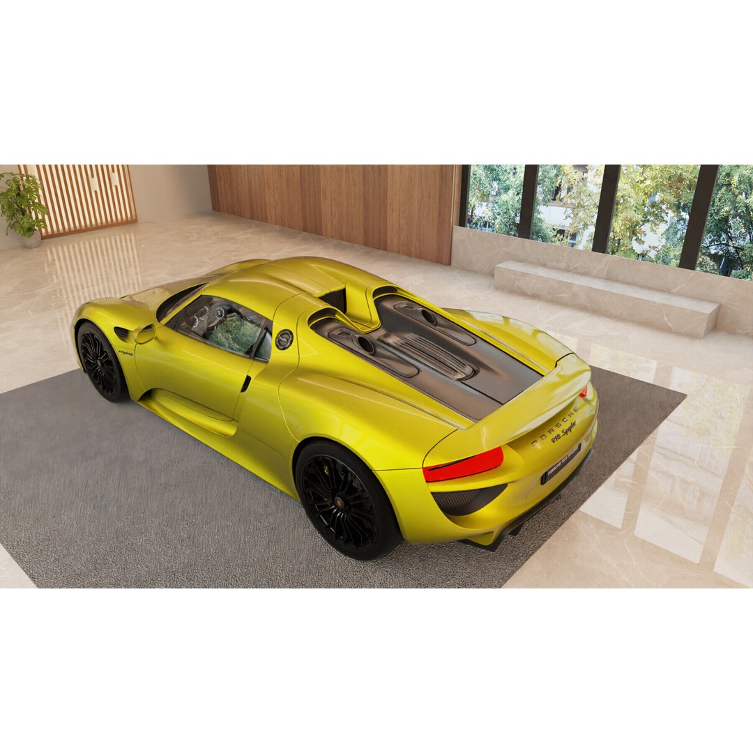 Porsche 918 Spyder 3D Model – Highly Detailed Low-Poly Game Asset, Blender - View 22