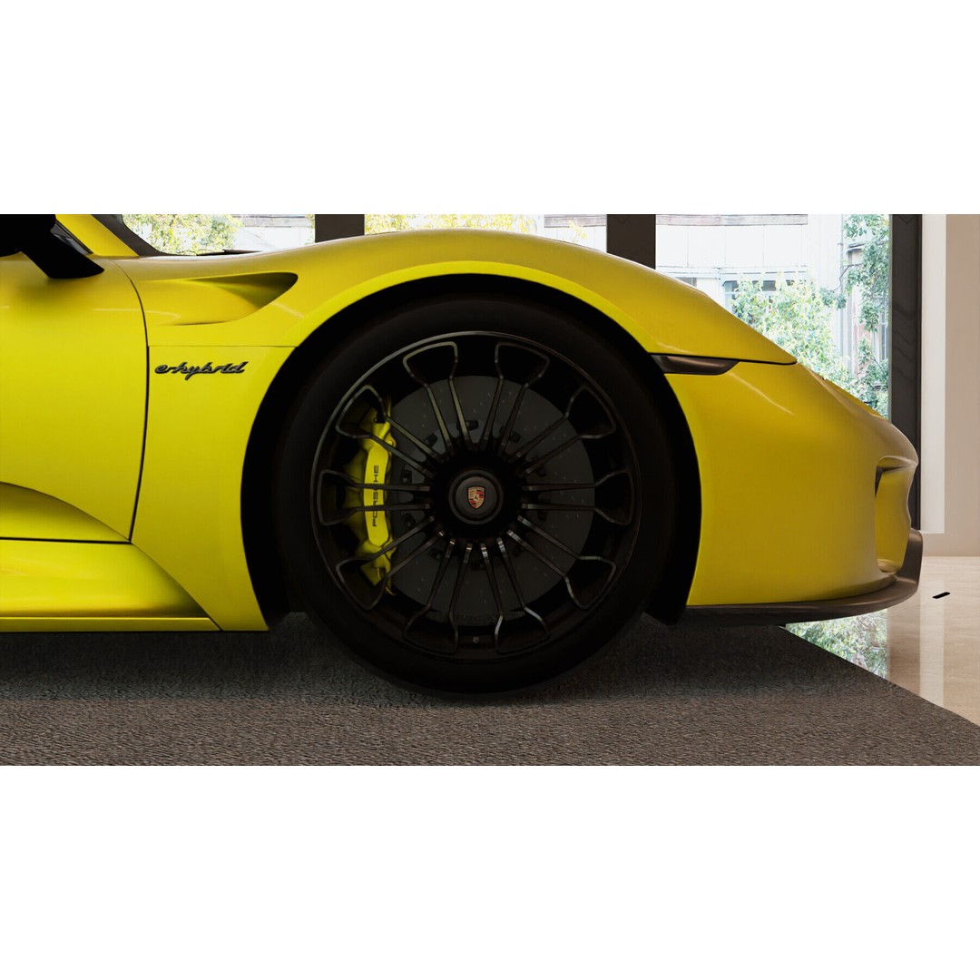 Porsche 918 Spyder 3D Model – Highly Detailed Low-Poly Game Asset, Blender - View 29