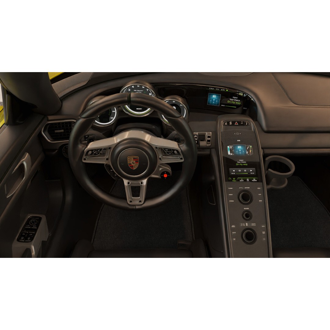 Porsche 918 Spyder 3D Model – Highly Detailed Low-Poly Game Asset, Blender - View 9