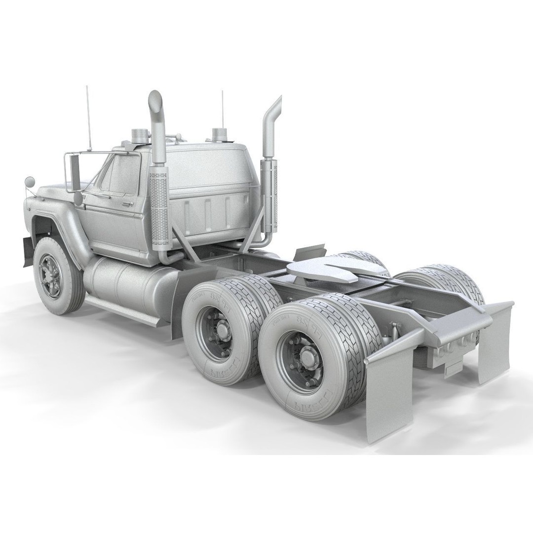 F-750 3D Model – Classic Truck, PBR Textures, FBX, Blender