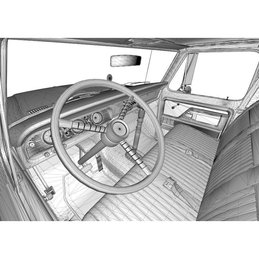 F-750 3D Model – Classic Truck, PBR Textures, FBX, Blender - View 10