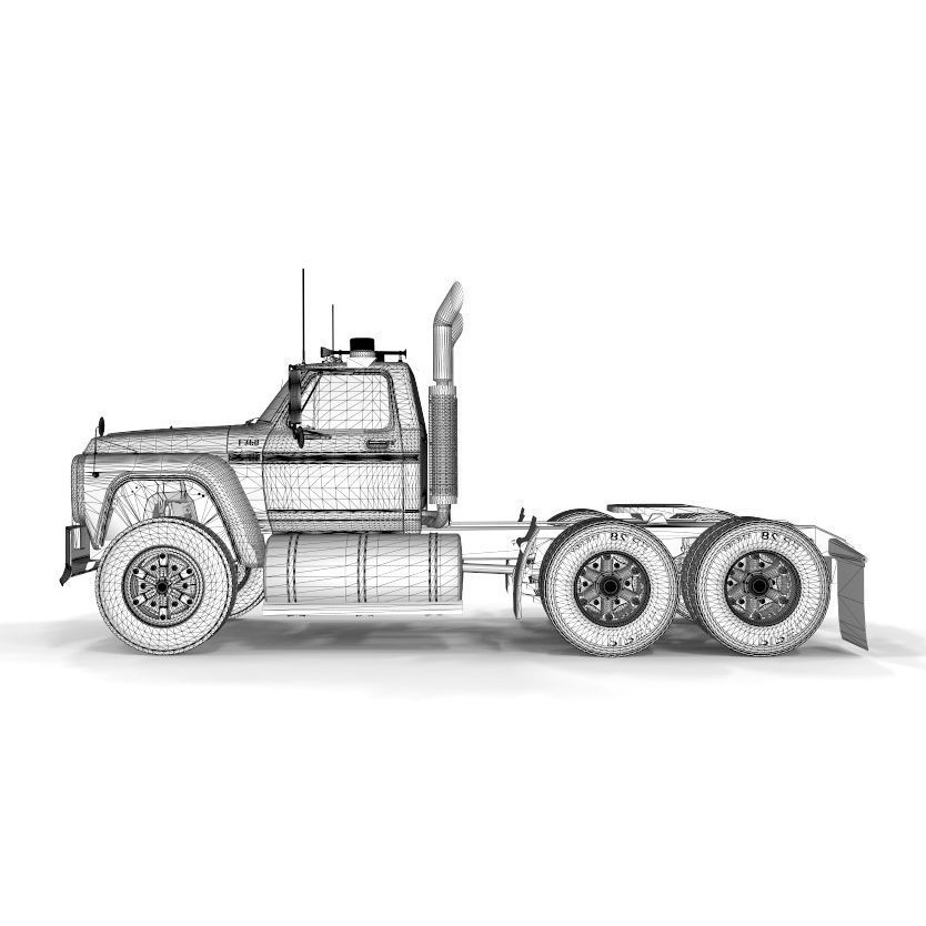 F-750 3D Model – Classic Truck, PBR Textures, FBX, Blender - View 15