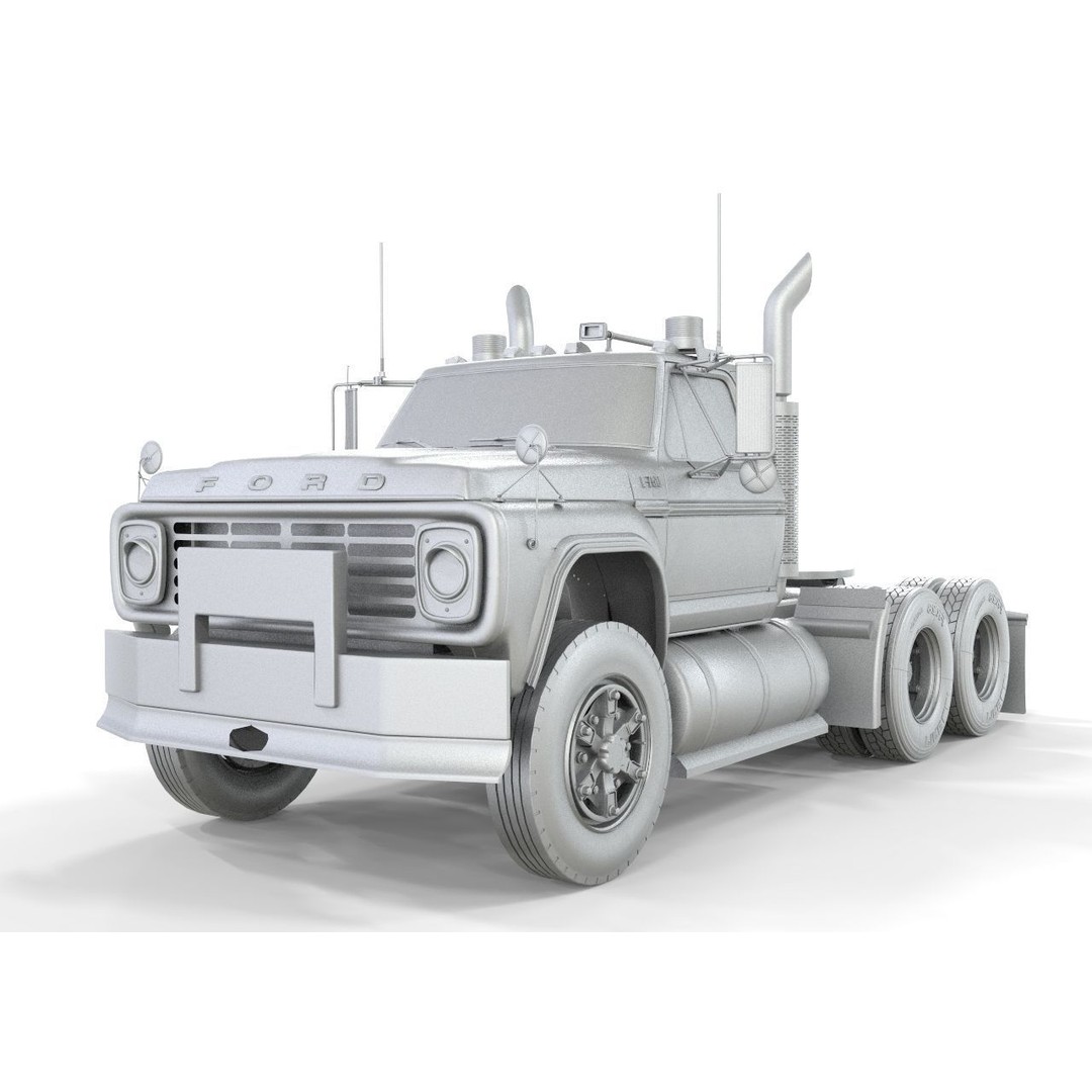 F-750 3D Model – Classic Truck, PBR Textures, FBX, Blender - View 18